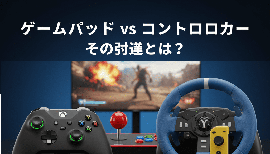 ゲームパッド コントローラー 違い