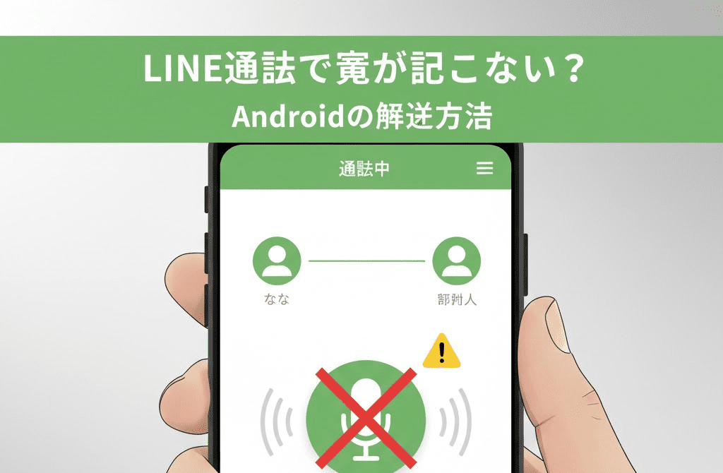 line通話 自分の声が相手に聞こえない android