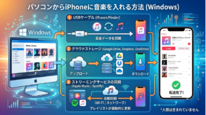 パソコンからiphoneに音楽を入れる方法 windows