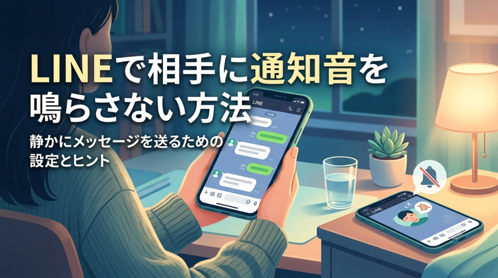 LINEで相手に通知音を鳴らさない方法