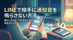 LINEで相手に通知音を鳴らさない方法