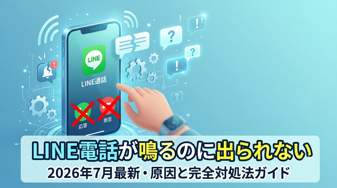 LINE電話が鳴るのに出られない