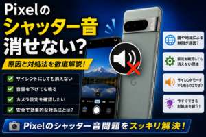Pixel シャッター音 消せない