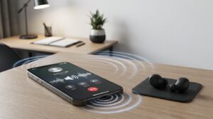 電話中に自分の声が聞こえる